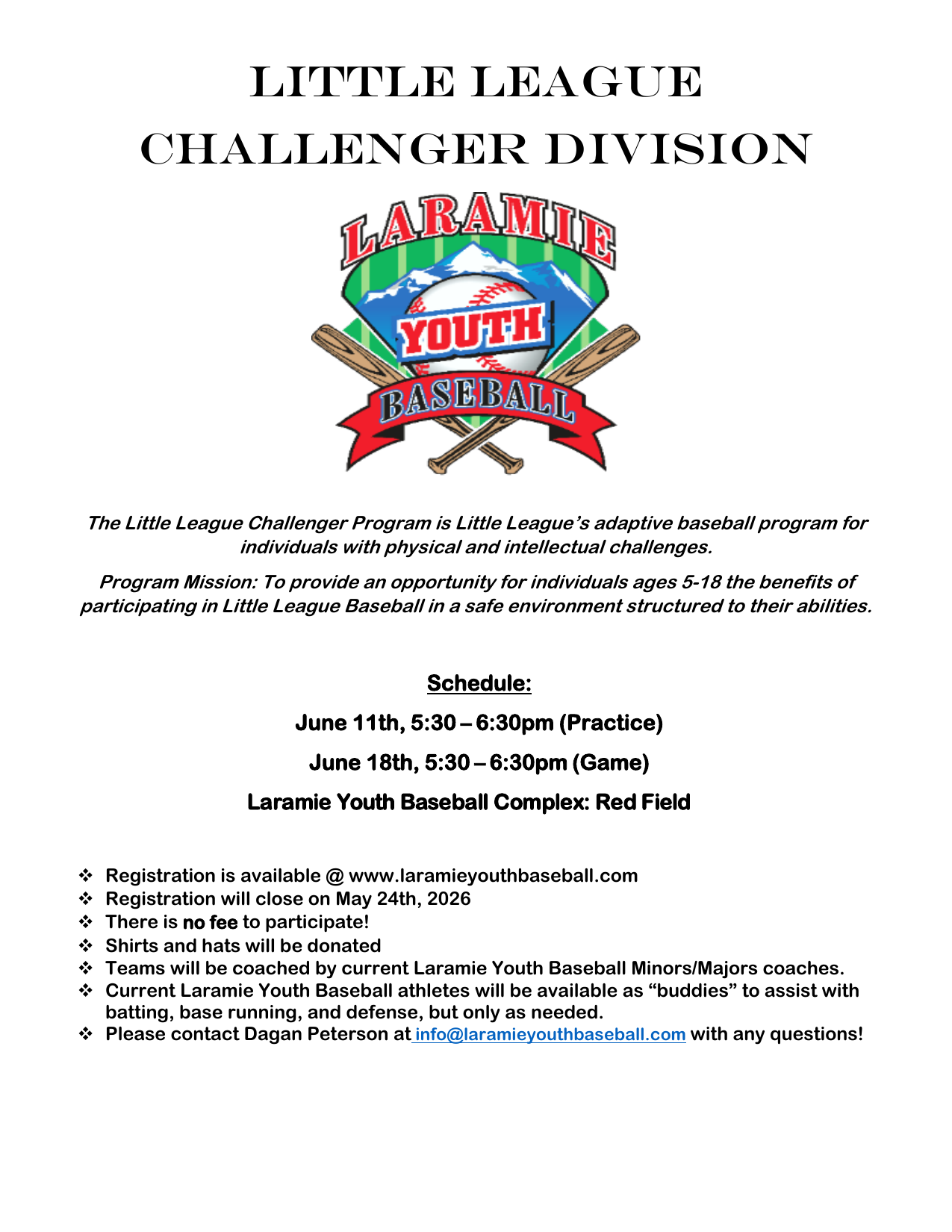 Little League Challenger Baseball