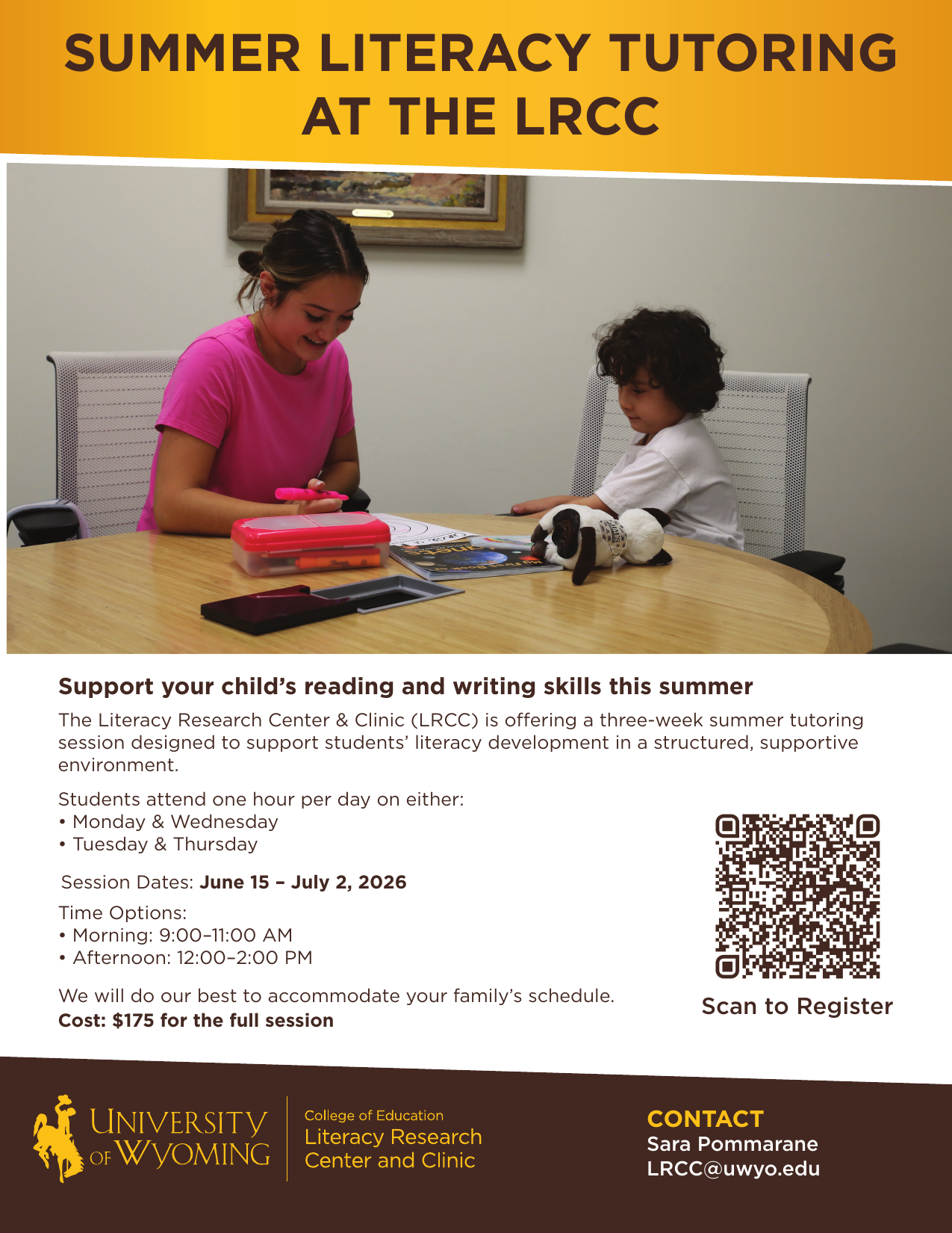 LRCC Summer Literacy Tutoring